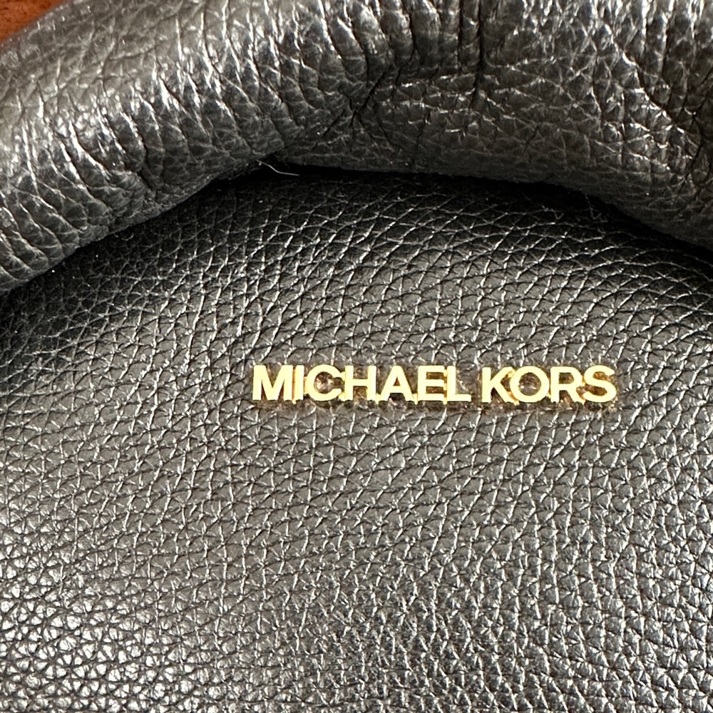 Michael Kors Black Pebbled Leather Backpack - Picture 4 of 7